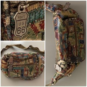 Route 66 Tapestry Fanny Pack Bag